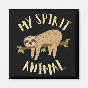perezoso mi imán de animal espiritual