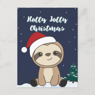 Perezoso Navidad Nieve Invierno Animales Perezosos