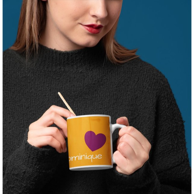 Perfección de albaricoque - La taza de café con un (Mockup)