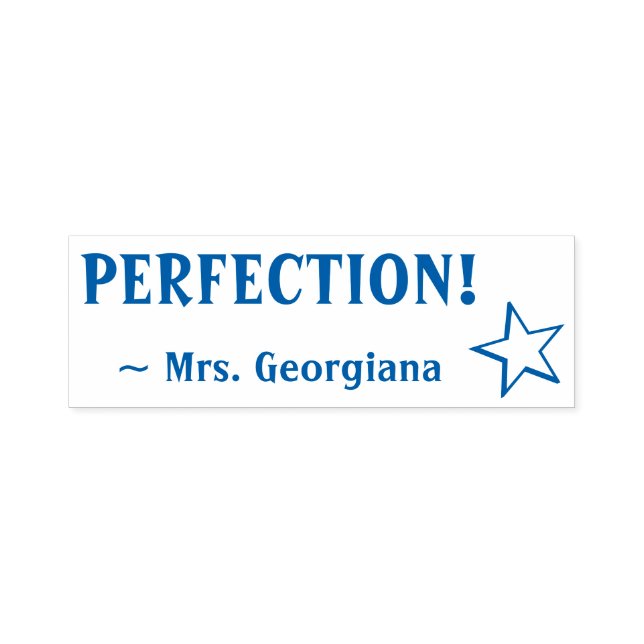 "¡PERFECCIÓN!" Grado de sello de goma (Diseño)