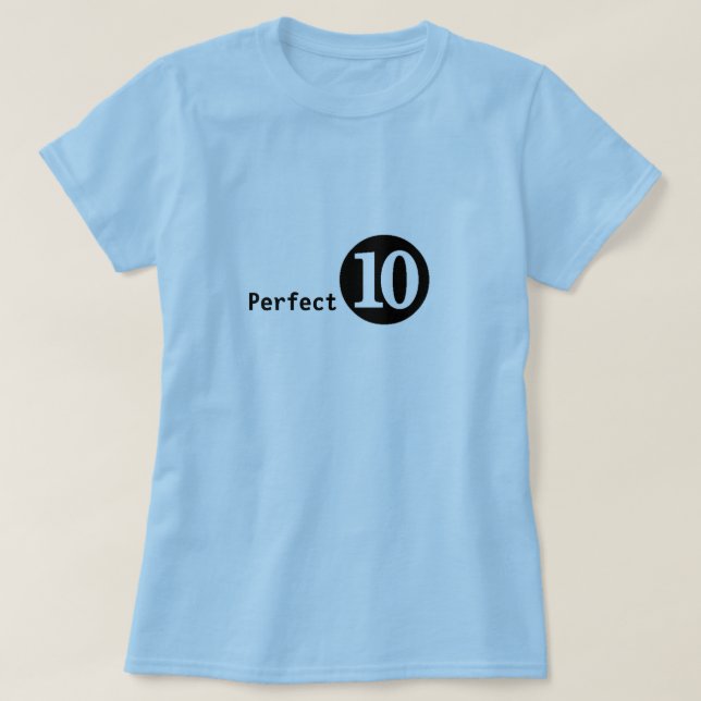 Perfeccione la camiseta 10 (Diseño del anverso)