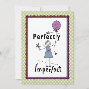 Perfectamente Imperfecto Tarjeta Plana 5”x7”