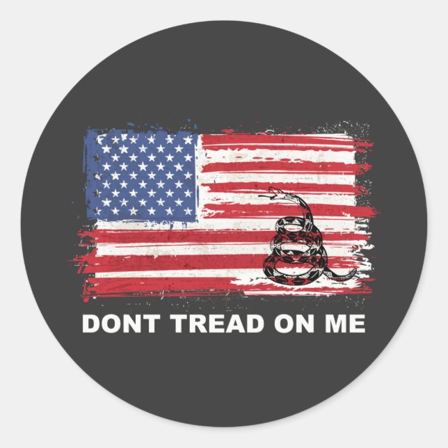 PERFECTO "DONT TREAD EN MÍ" 13 PEGATINA (Anverso)