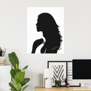 Perfil de la mujer moda - Arte contemporáneo Minim