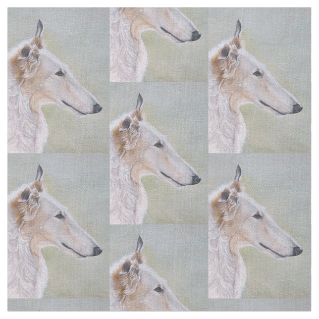 Perfil de lobo ruso borzoi tela de perro (De cerca)