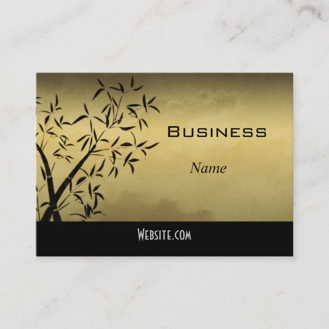 Perfil de tarjeta de visita Asiática Gold (Anverso)
