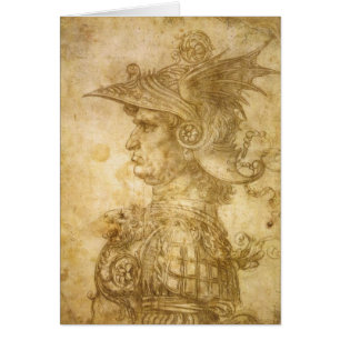 Perfil de un guerrero en casco