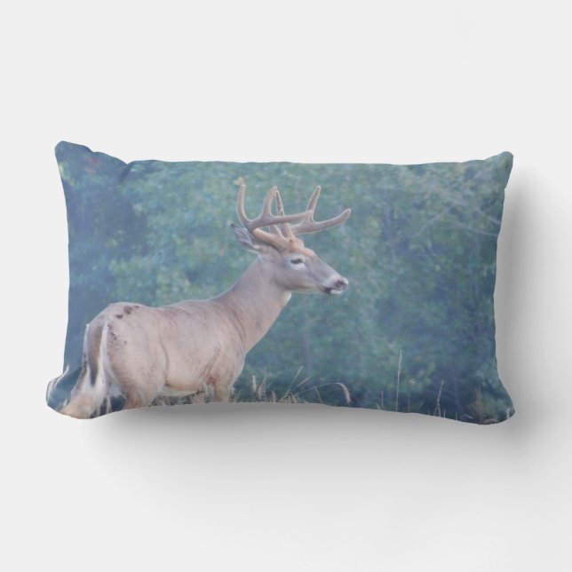 Perfil del ciervo blanco en la almohada lumbar de  (Anverso)