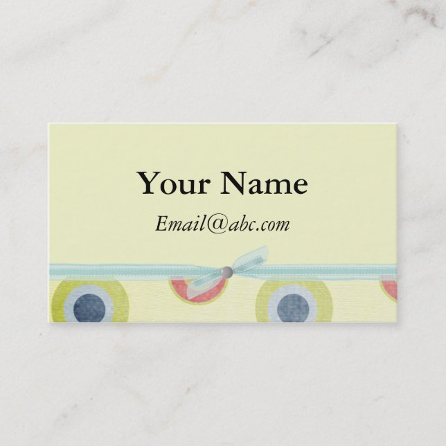 Perfil retro y tarjetas de presentación (Anverso)