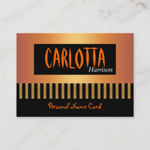 Perfil Tarjeta de nombre personal Café Trazo de or