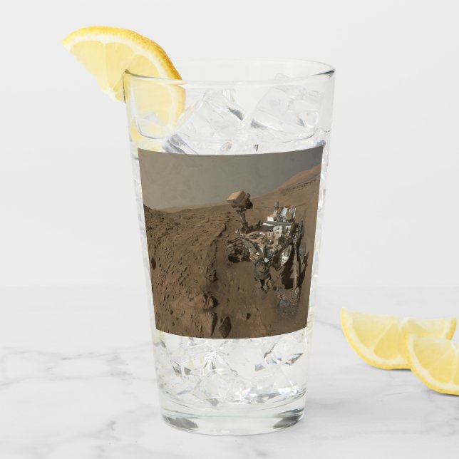 Perforación Marte Curiosidad Rojo Marciano Paisaje (Anverso (hielo))