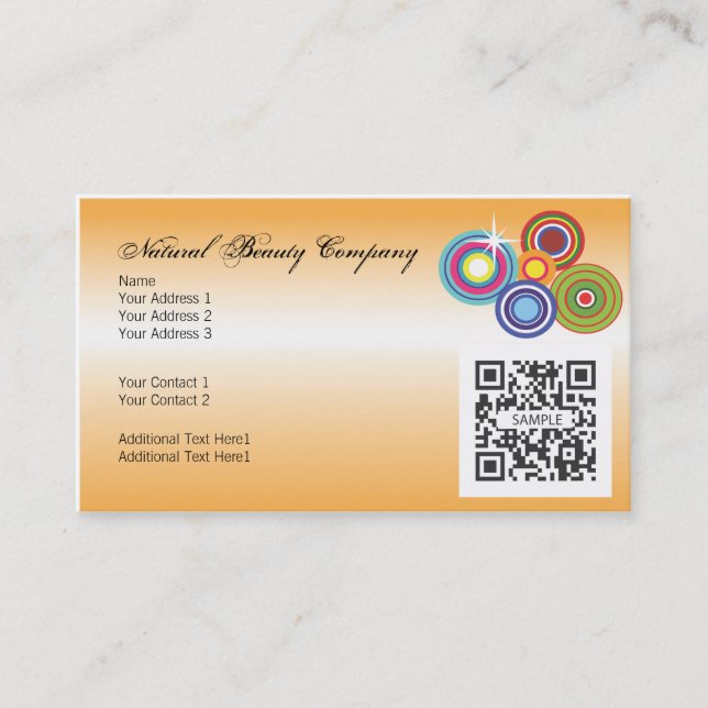 Perfume de la plantilla de la tarjeta de visita (Anverso)