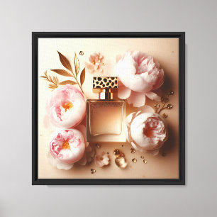 Perfume de Lujo y Arte de Pared de Peonía – Floral