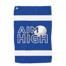 Perfusión de golf "AIM HIGH" Toalla de golf