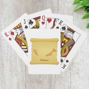 Pergamino De Cartas De Juegos De Malasia