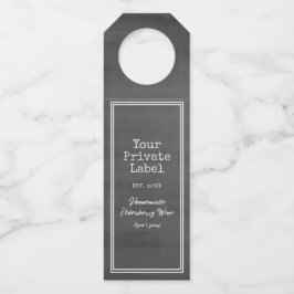 Pergamino envejecido vintage Su vino de etiqueta p