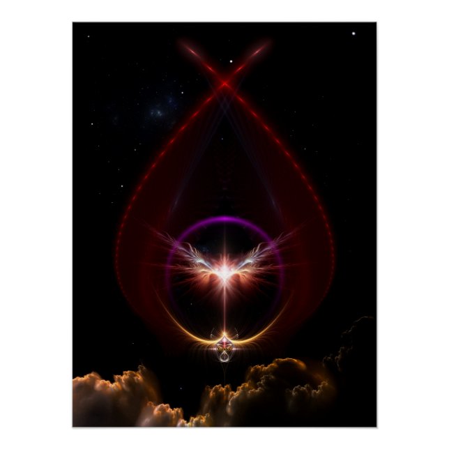 Peridin Fractal Art Perfect Poster (Anverso)