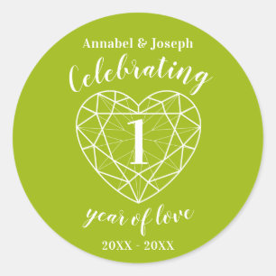 Peridot 1er aniversario 1 año de pegatinas amoroso