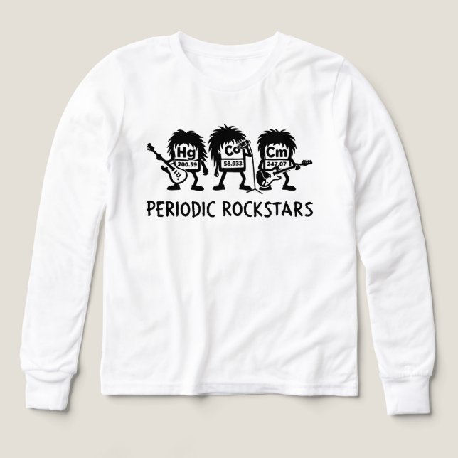 Periodic Rockstars Chemistry Humor (Diseño frontal)