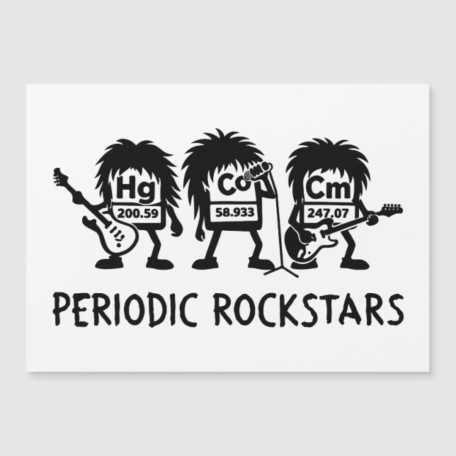 Periodic Rockstars Chemistry Humor (Anverso)