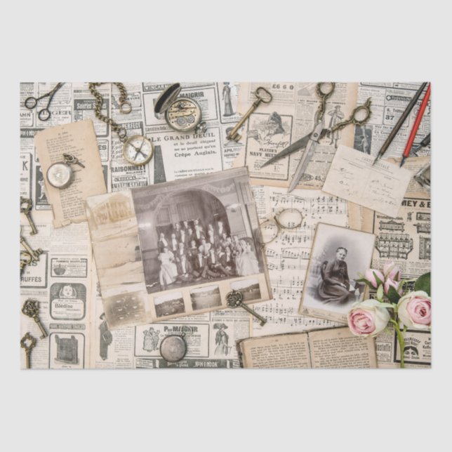 periódico antiguo (colección) Papel tapiz (Anverso)