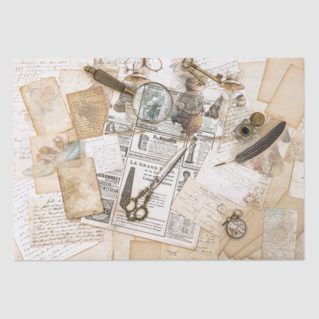 periódico antiguo (colección) Papel tapiz (Anverso)