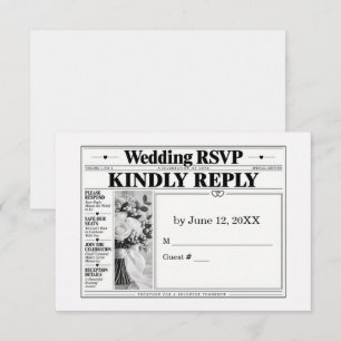 Periódico de Boda RSVP