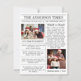 Periódico de Navidad con Fotos Únicas de Familia