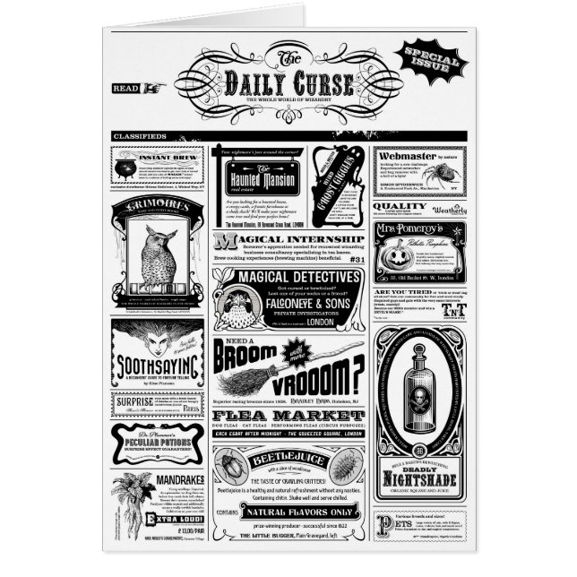 periódico espeluznante (Frente)