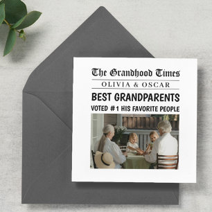 Periódico personalizado Los mejores abuelos