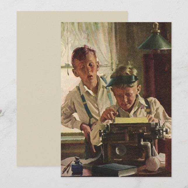 Periodistas de periódicos antiguos y escritores de (Anverso / Reverso)