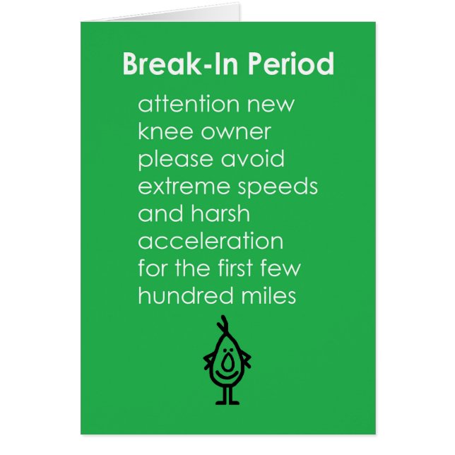 Período de adaptación - un poema divertido del (Frente)