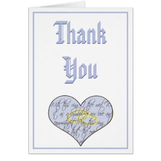 Periwinkle Blue Monogram Boda Vow Gracias