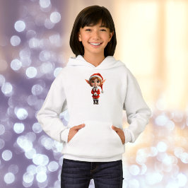 Perky Chica Navidades Elf Chica Hoodie