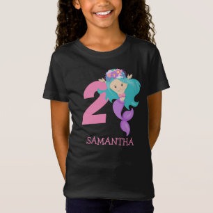 Perla - Camiseta de cumpleaños de la sirena de las