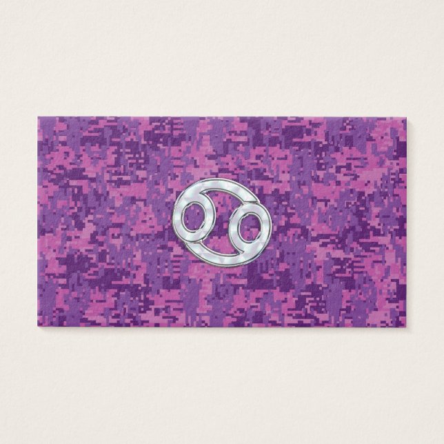 Perla como cáncer Rótulo Zodiaco en camo digital (Frente)