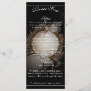 Perlas bonitas en menú negro