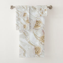 Perlas de seda de marfil blanco y de marfil de cam