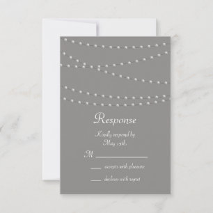 Perlas Elegantes en Gris RSVP
