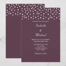 Perlas Elegantes y Caligrafía en Invitación de Bod