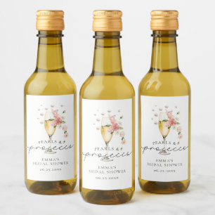 Perlas Florales y Prosecco Bridal Shower Favor