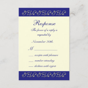 Perlas, off White y Sapphire Blue RSVP
