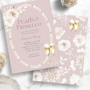 Perlas Rosadas y Invitación Nupcial de Prosecco