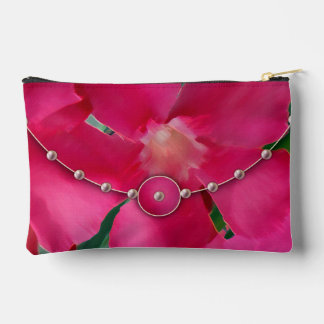 Perlas y pepitas rosas imprimen bolsa de corte