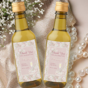 Perlas y Prosecco Rubor Floral Bridal Shower Favor