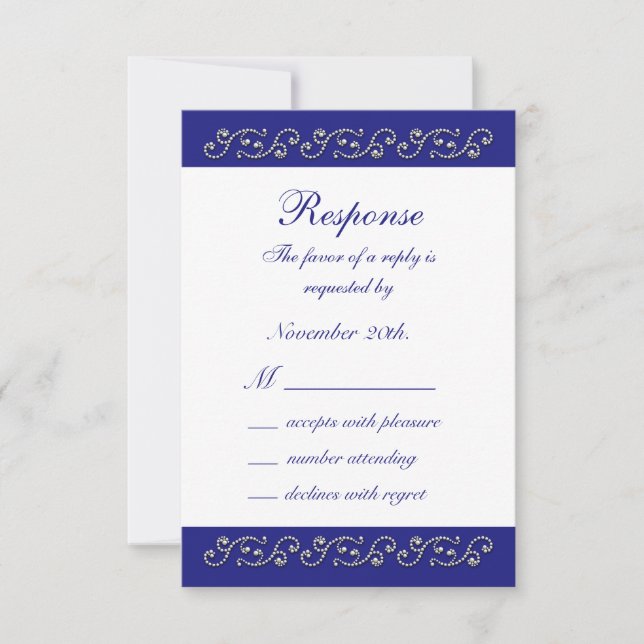 Perlas y Sapphire Blue RSVP (Anverso)