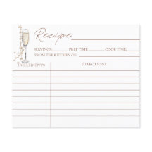 Perlas Y Tarjetas De Receta De Ducha Bridal Prosec