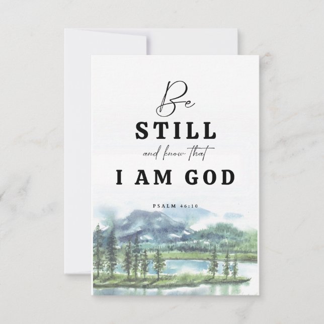Permanecer quieto y saber que soy Dios (Anverso)
