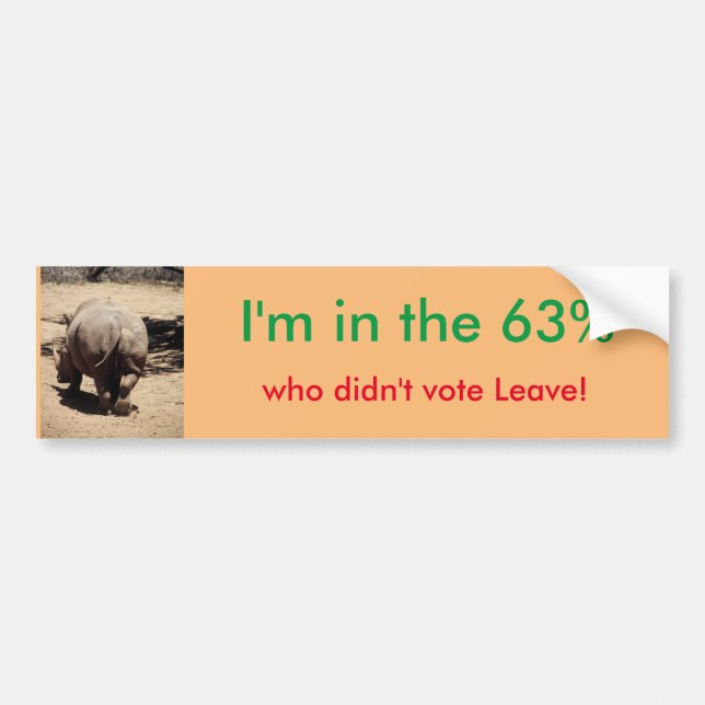 Permanezca en pegatina para el parachoques de la (Frente)