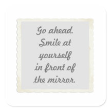 Permiso para sonreír a sus pegatinas